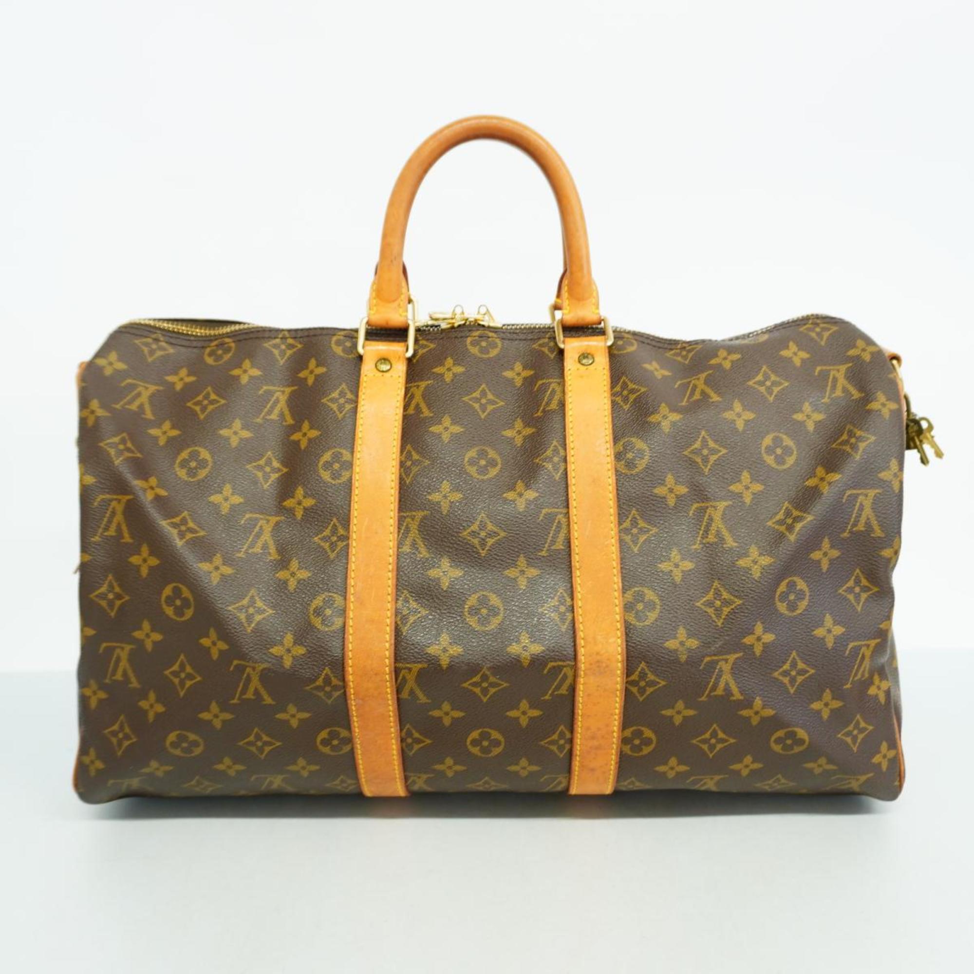 ルイ・ヴィトン(Louis Vuitton) ルイ・ヴィトン ボストンバッグ モノグラム キーポルバンドリエール45 M41418 ブラウンメンズ レディース