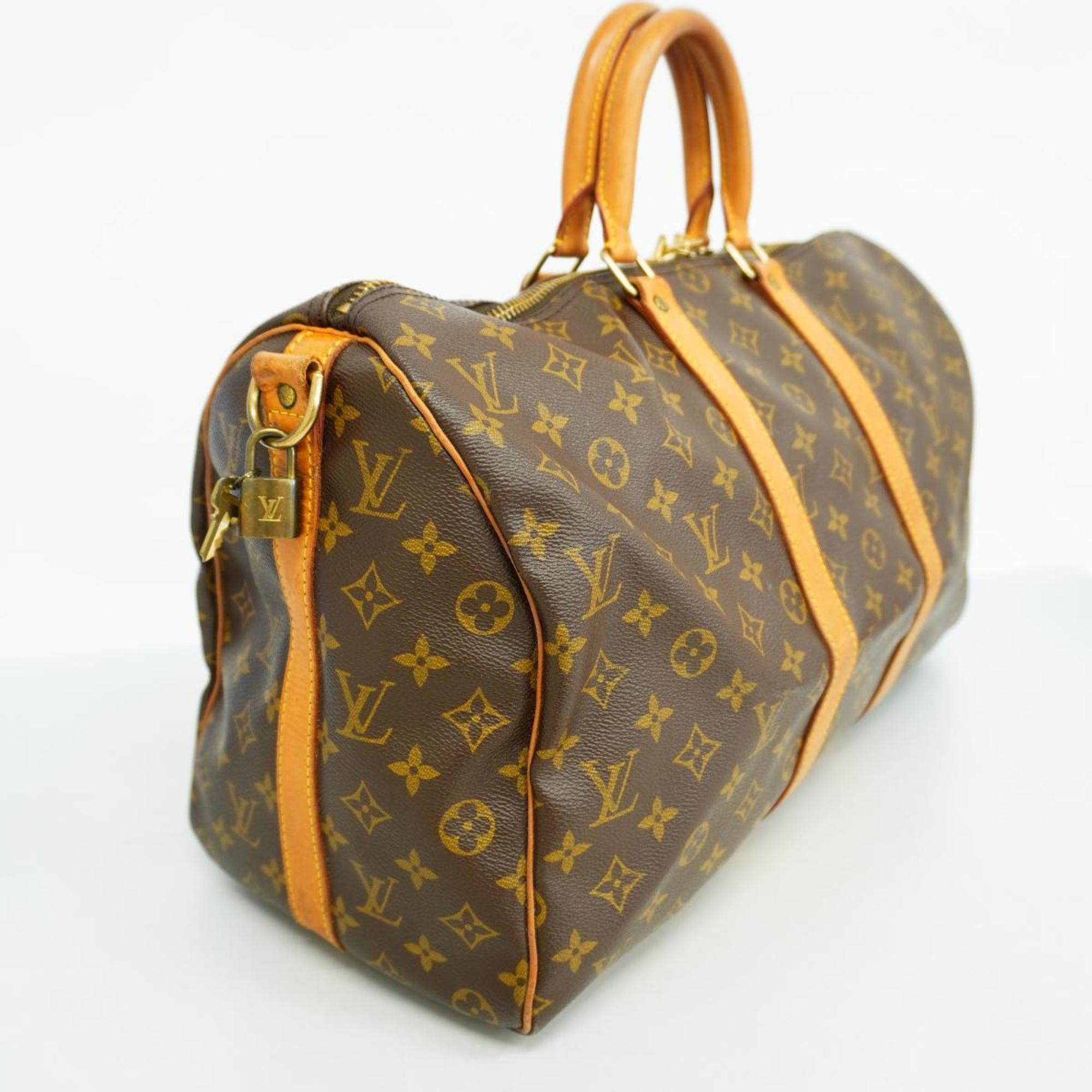 ルイ・ヴィトン(Louis Vuitton) ルイ・ヴィトン ボストンバッグ モノグラム キーポルバンドリエール45 M41418 ブラウンメンズ レディース