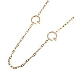 カルティエ(Cartier) カルティエ ネックレス ジュストアンクル ダイヤモンド K18PG ピンクゴールド  レディース