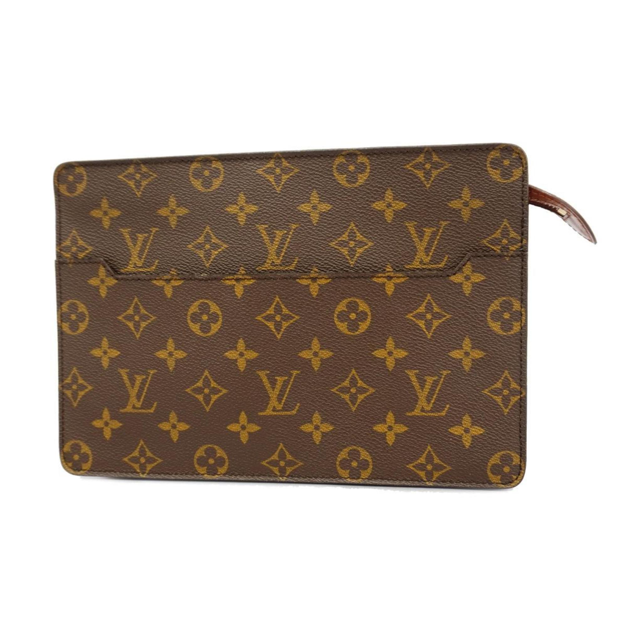 ルイ・ヴィトン(Louis Vuitton) ルイ・ヴィトン クラッチバッグ モノグラム ポシェットオム M51795 ブラウンメンズ レディース