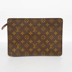 ルイ・ヴィトン(Louis Vuitton) ルイ・ヴィトン クラッチバッグ モノグラム ポシェットオム M51795 ブラウンメンズ レディース