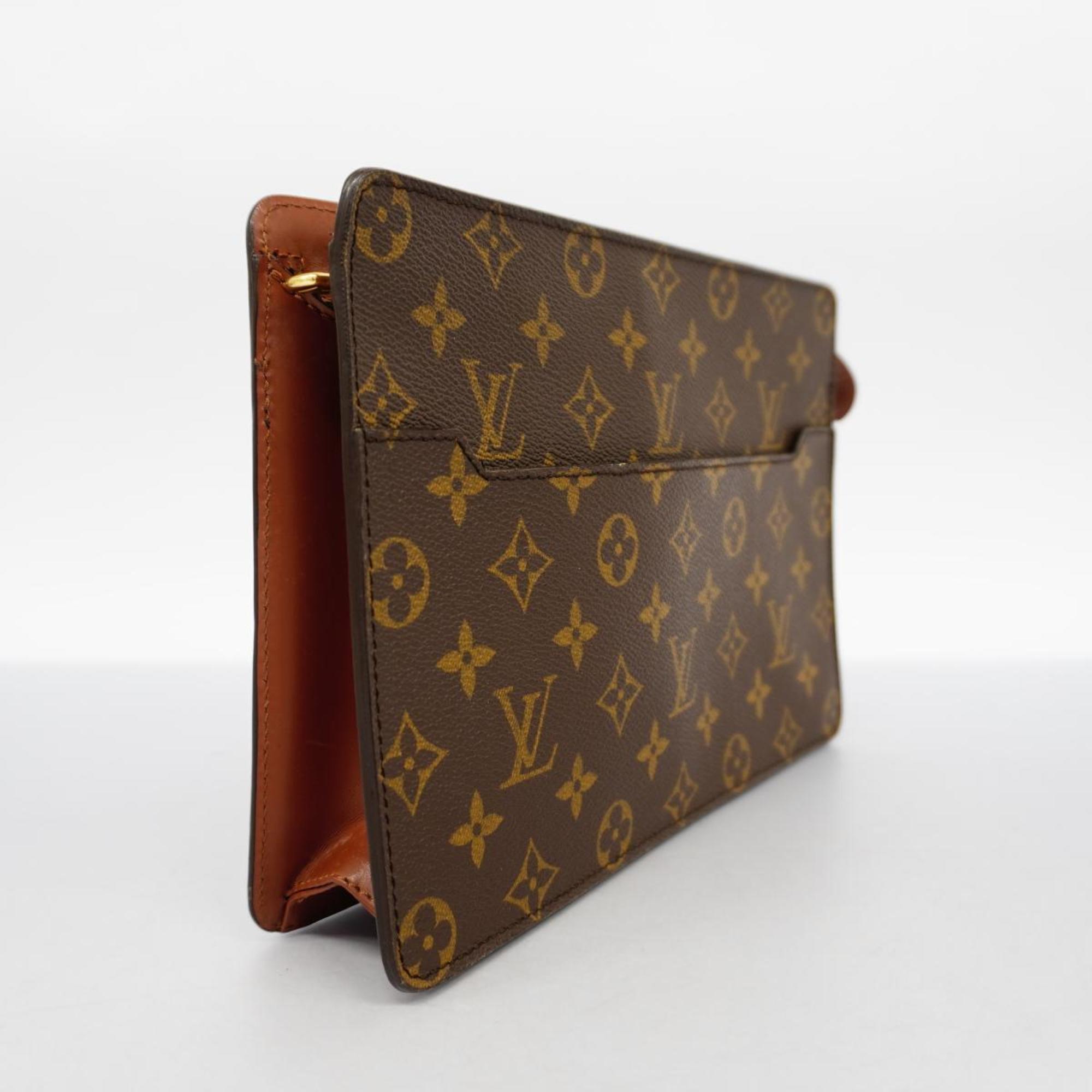 ルイ・ヴィトン(Louis Vuitton) ルイ・ヴィトン クラッチバッグ モノグラム ポシェットオム M51795 ブラウンメンズ レディース