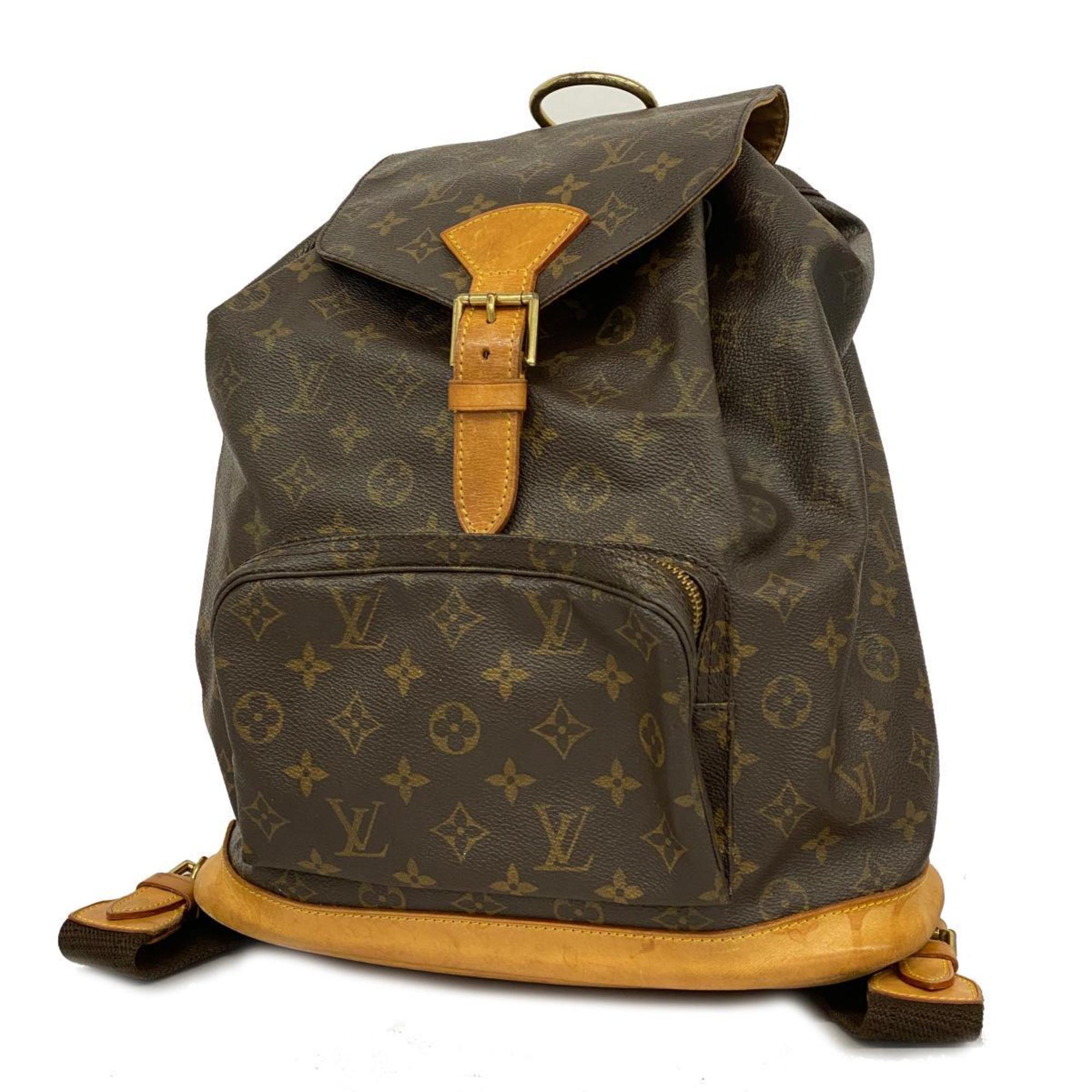 ルイ・ヴィトン(Louis Vuitton) ルイ・ヴィトン リュックサック モノグラム モンスリGM M51135 ブラウンレディース