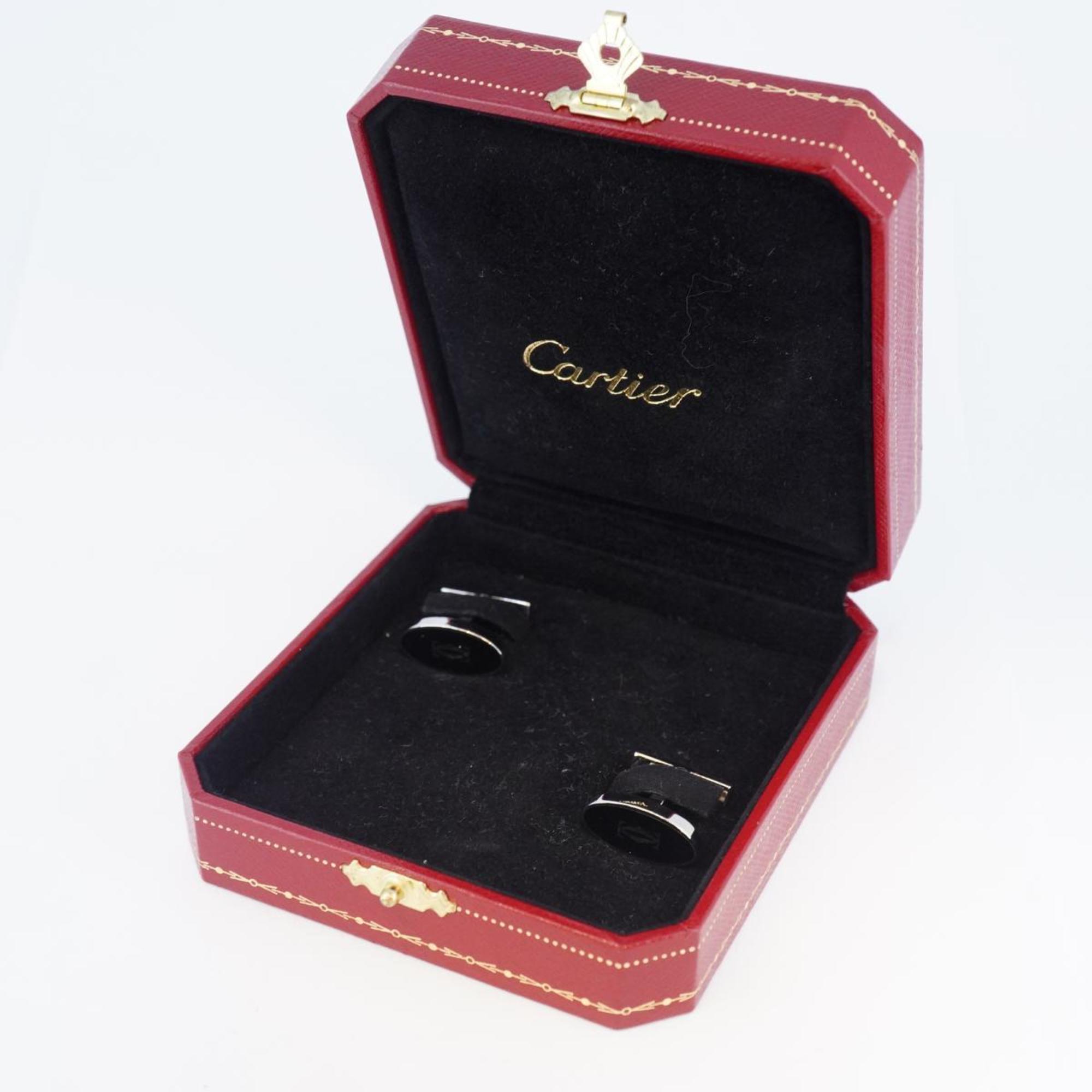 カルティエ(Cartier) カルティエ カフス C2 925 シルバー ブラック  メンズ レディース