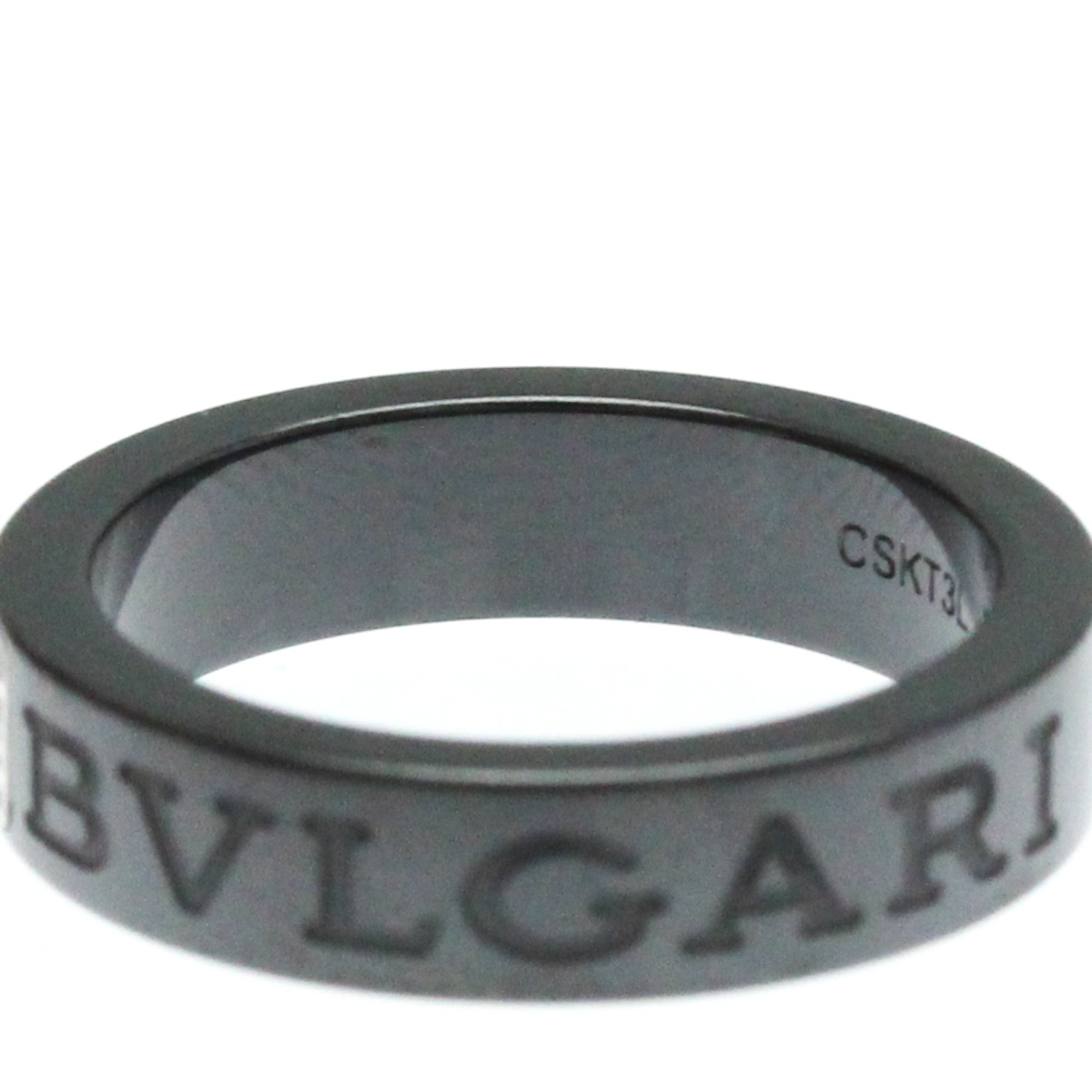 ブルガリ(Bvlgari) ダブルロゴ セラミック,K18ホワイトゴールド(K18WG) ファッション ダイヤモンド バンドリング