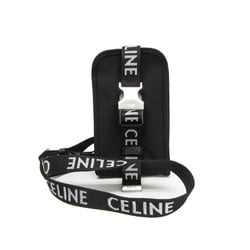 セリーヌ(Celine) トレッキング モバイルフォンポーチ 10J21 メンズ,レディース ナイロンキャンバス ポーチ,ショルダーバッグ ブラック