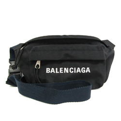 バレンシアガ(Balenciaga) WHEEL BELTPACK S 569978 レディース,メンズ ナイロン ボディバッグ ブラック,ネイビー