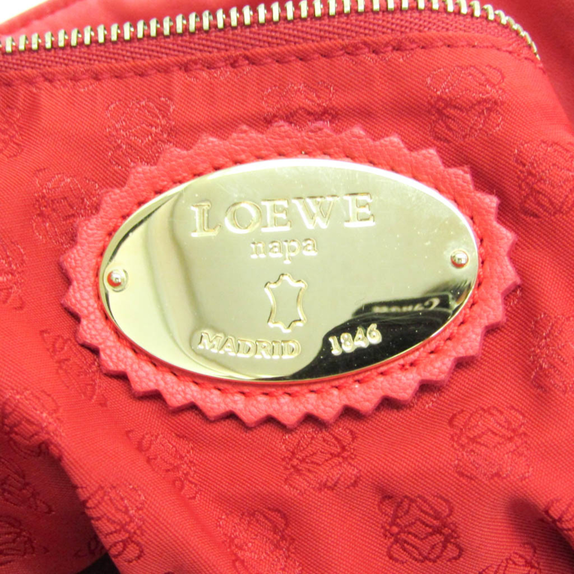 ロエベ(Loewe) フラメンコ 380.82.E16 レディース レザー ショルダーバッグ オレンジ,ピンク