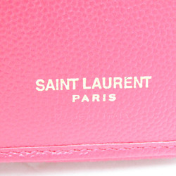 サン・ローラン(Saint Laurent) 403723 レディース  カーフスキン 財布（二つ折り） ピンク