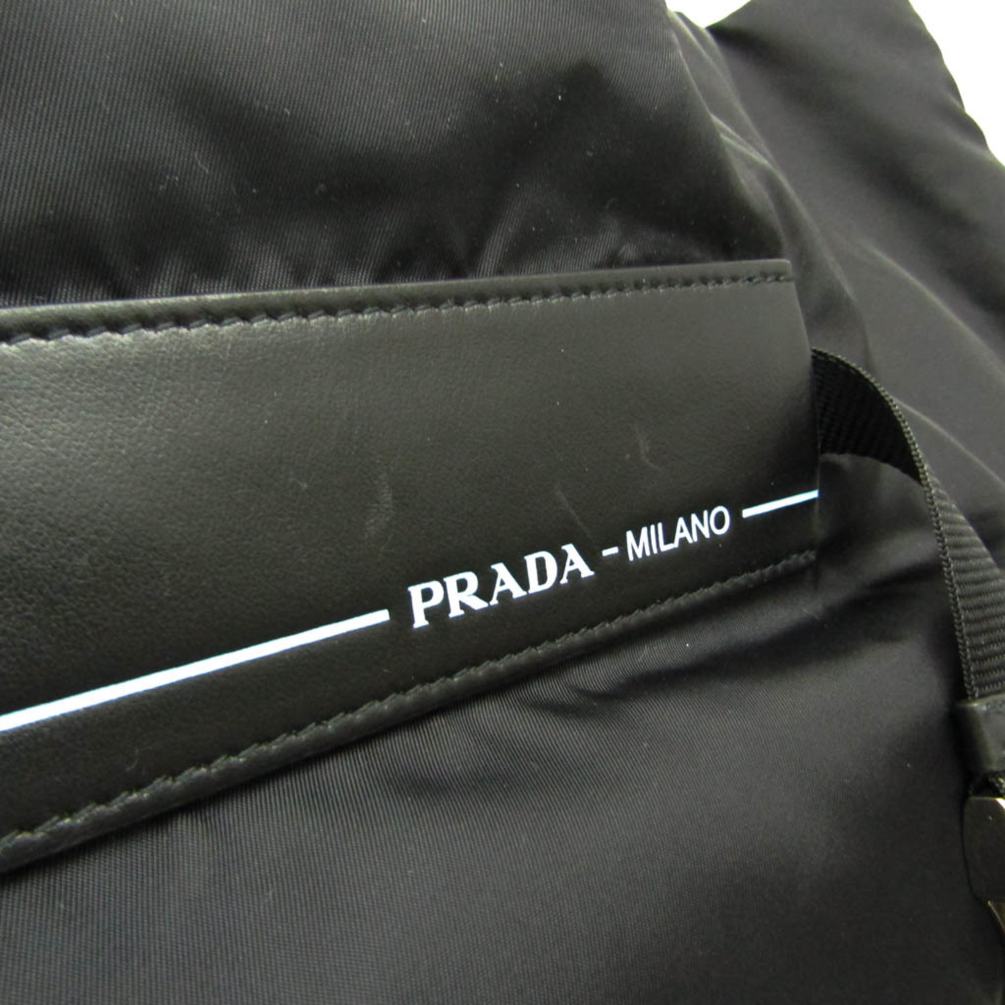 プラダ(Prada) 1BG196 TESSUTO メンズ,レディース ナイロン トートバッグ ブラック