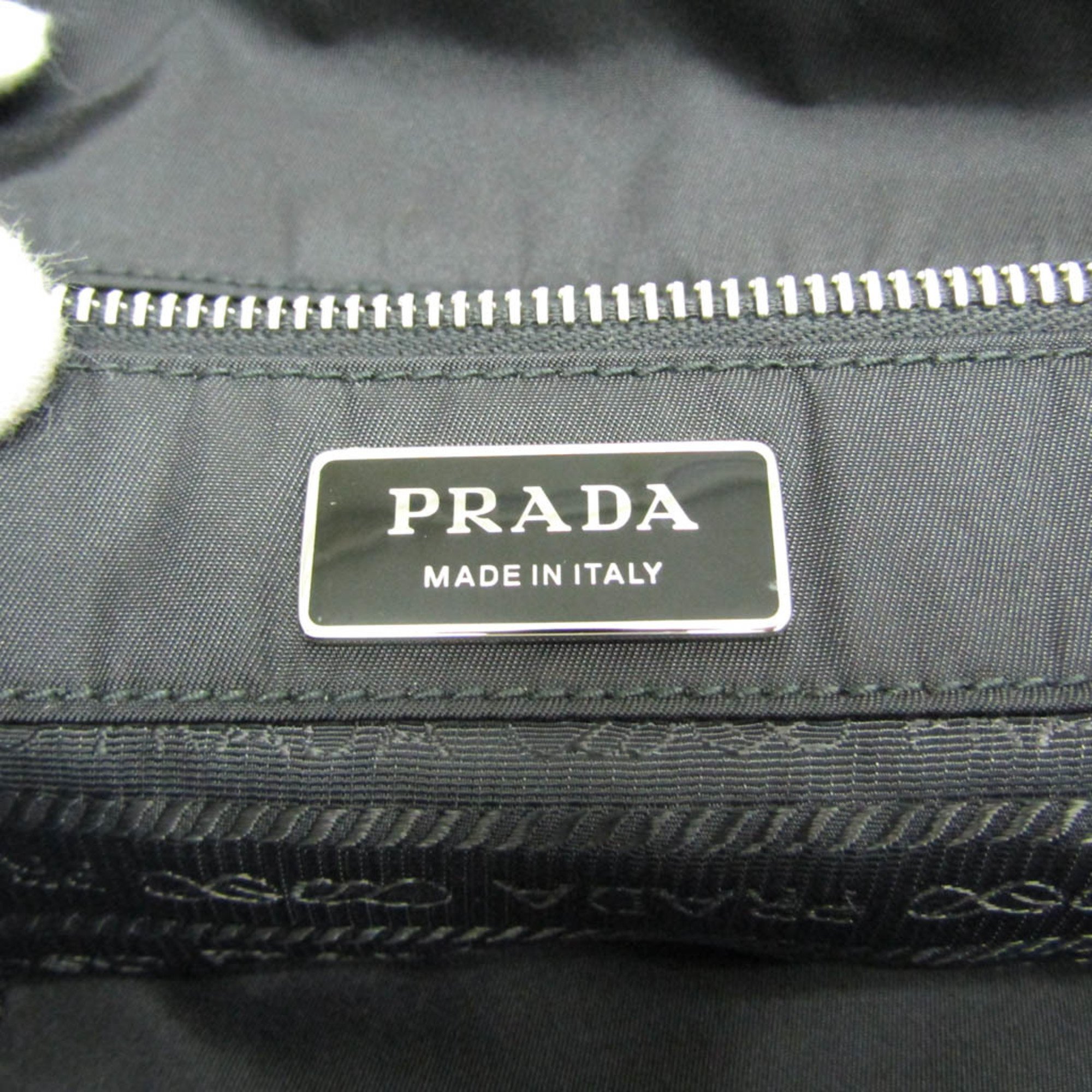 プラダ(Prada) 1BG196 TESSUTO メンズ,レディース ナイロン トートバッグ ブラック