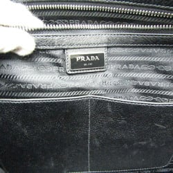 プラダ(Prada) メンズ レザー ブリーフケース,ショルダーバッグ ブラック