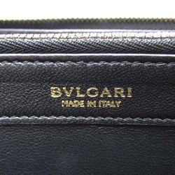 ブルガリ(Bvlgari) ブルガリブルガリ レディース レザー 長財布（二つ折り） ブラック