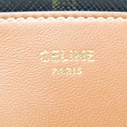 セリーヌ(Celine) トリオンフ ジップ付きカードホルダー 10F992BZ9.04LU レザー PVC カードケース ブラウン