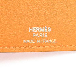 エルメス(Hermes) コンパクトサイズ 手帳 オレンジ,ピンク EAジップPM ノートカバー