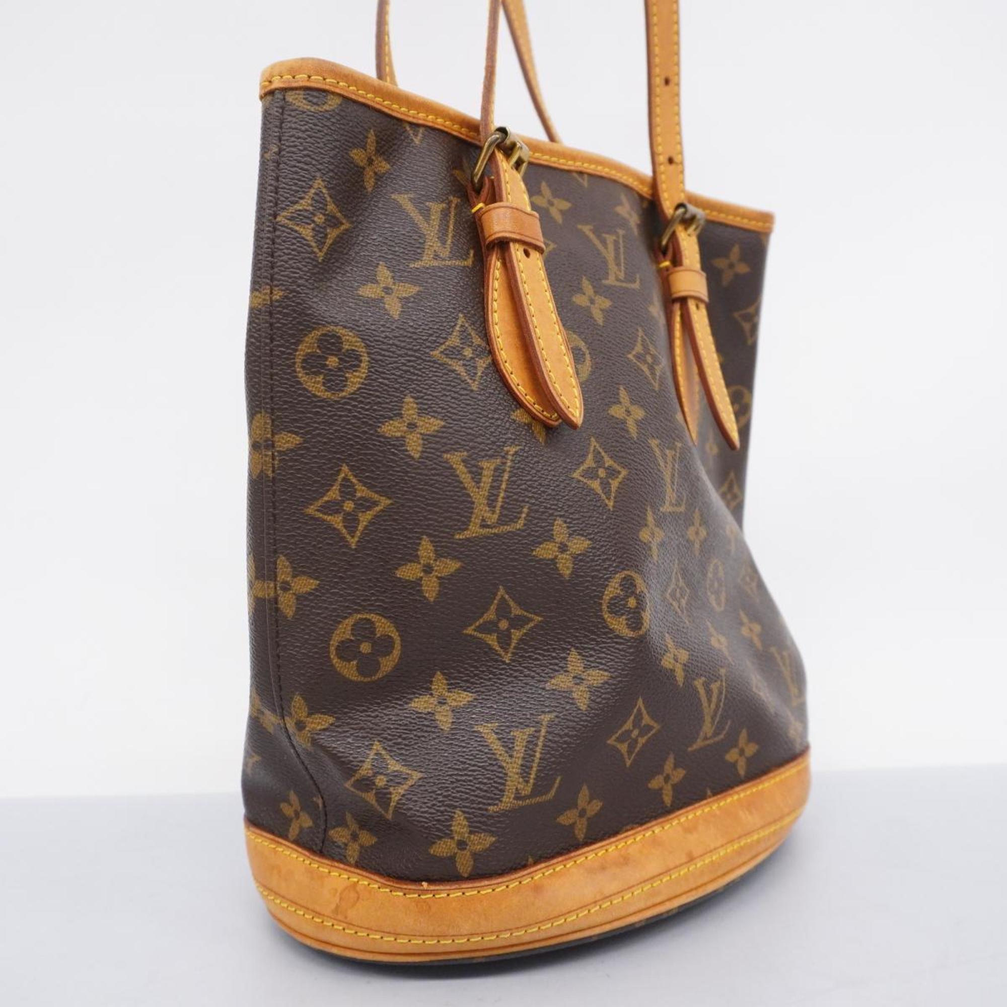 ルイ・ヴィトン(Louis Vuitton) ルイ・ヴィトン トートバッグ モノグラム バケットPM M42238 ブラウンレディース