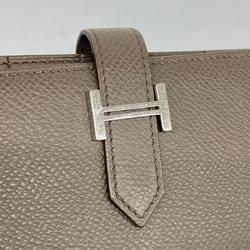 エルメス(Hermes) エルメス 長財布 ベアンスフレ Z刻印 ヴォーエプソン エタン   レディース