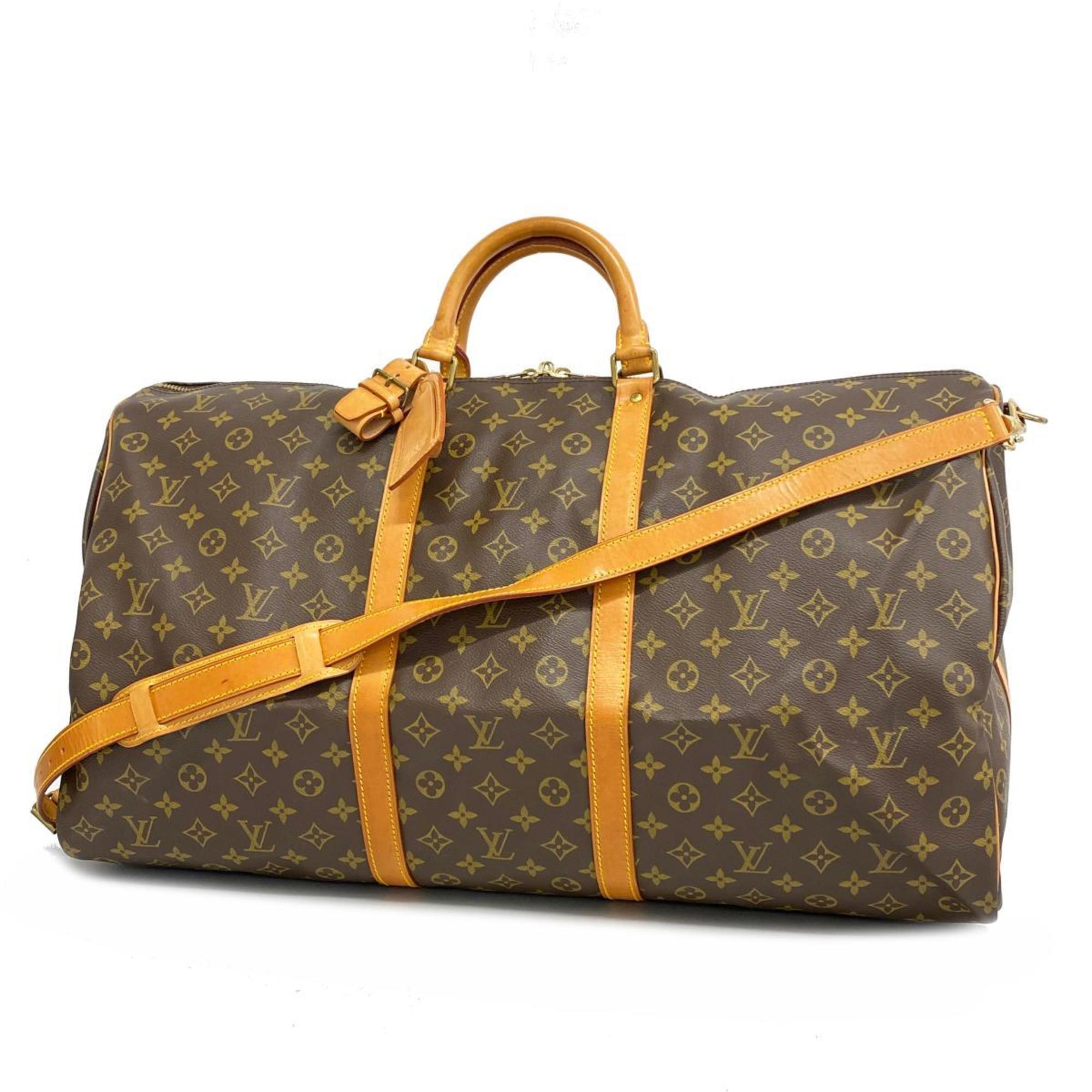 ルイ・ヴィトン(Louis Vuitton) ルイ・ヴィトン ボストンバッグ モノグラム キーポルバンドリエール60 M41412 ブラウンメンズ レディース