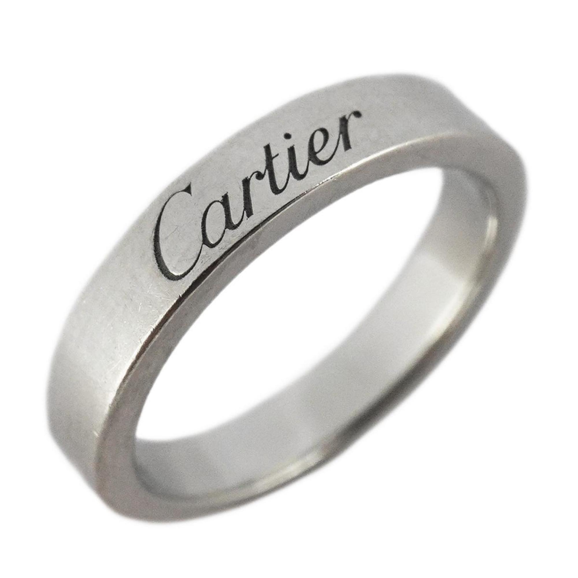 カルティエ(Cartier) カルティエ リング エングレーブド Pt950 プラチナ  レディース