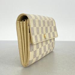 ルイ・ヴィトン(Louis Vuitton) ルイ・ヴィトン 長財布 ダミエ・アズール ポルトフォイユサラ N61735 ホワイトレディース