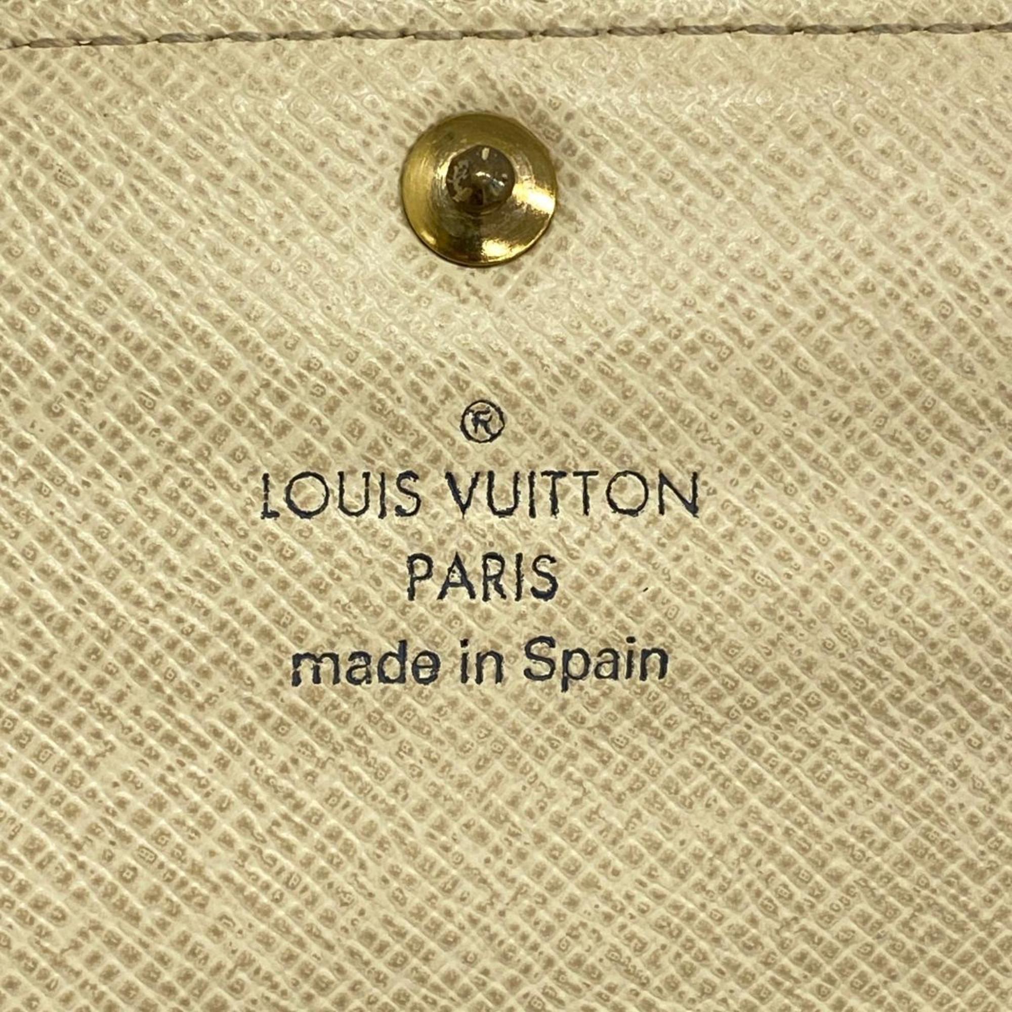 ルイ・ヴィトン(Louis Vuitton) ルイ・ヴィトン 長財布 ダミエ・アズール ポルトフォイユサラ N61735 ホワイトレディース