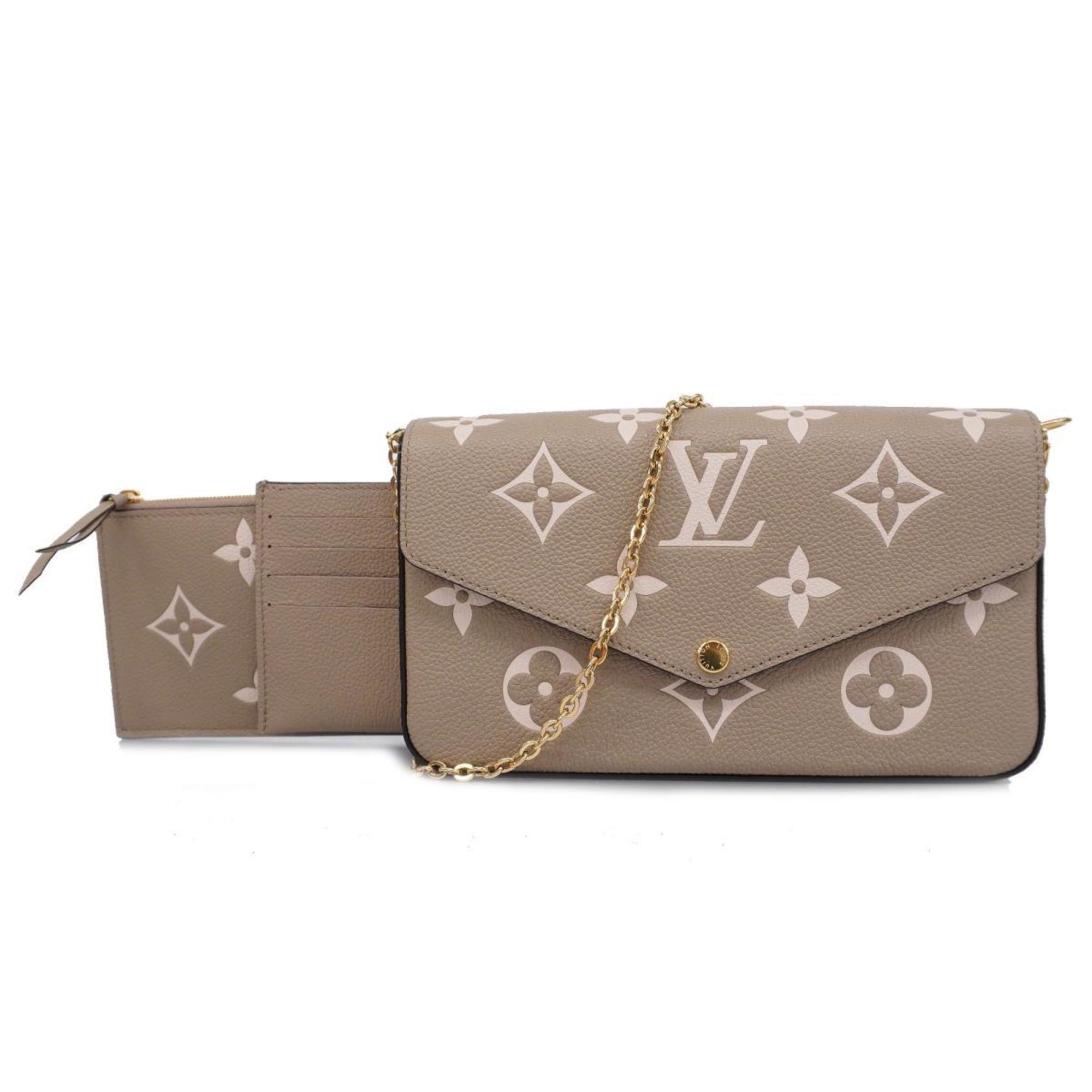 ルイ・ヴィトン(Louis Vuitton) ルイ・ヴィトン ショルダーウォレット モノグラム・アンプラント バイカラー ポシェットフェリシー M82610 トゥルトレール クレームレディース