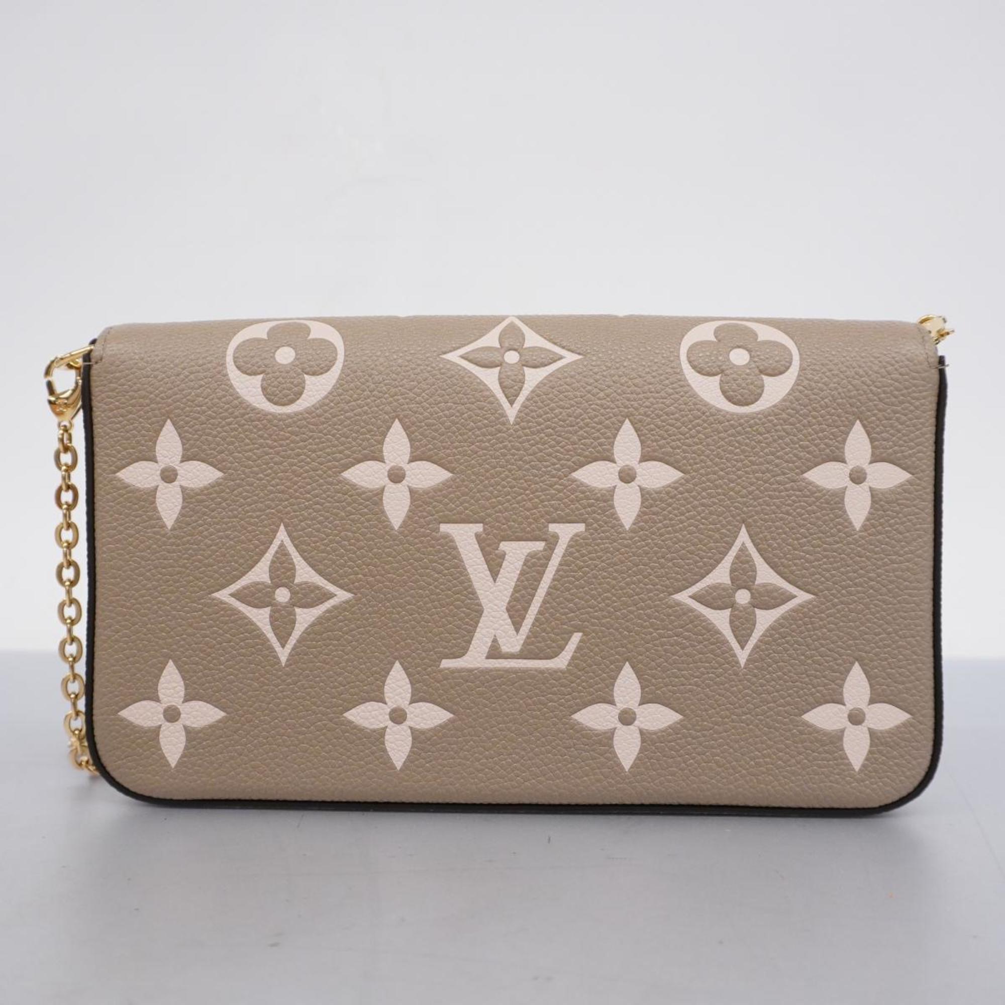 ルイ・ヴィトン(Louis Vuitton) ルイ・ヴィトン ショルダーウォレット モノグラム・アンプラント バイカラー ポシェットフェリシー M82610 トゥルトレール クレームレディース