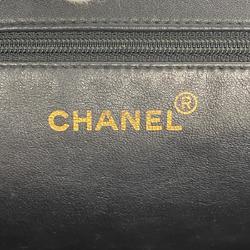 シャネル(Chanel) シャネル トートバッグ チェーンショルダー ラムスキン ブラック  レディース