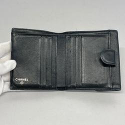 シャネル(Chanel) シャネル 財布 キャビアスキン ブラック   レディース