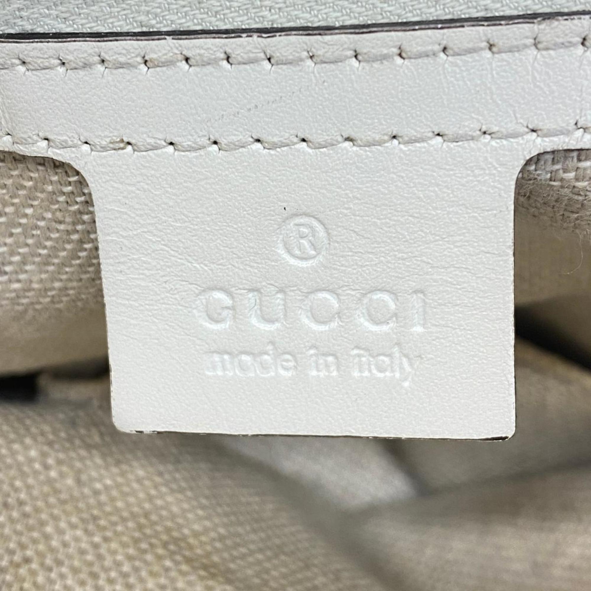 グッチ(Gucci) グッチ トートバッグ 247209 キャンバス ベージュ ホワイト シャンパン  レディース