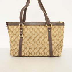 グッチ(Gucci) グッチ トートバッグ GGキャンバス 141470 キャンバス ブラウン シャンパン  レディース