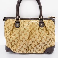 グッチ(Gucci) グッチ ハンドバッグ GGキャンバス 247902 キャンバス ブラウン シャンパン  レディース