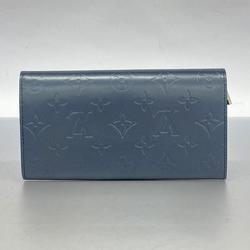 ルイ・ヴィトン(Louis Vuitton) ルイ・ヴィトン 長財布 モノグラム・マット ポルトモネクレディ M65175 ブルーレディース