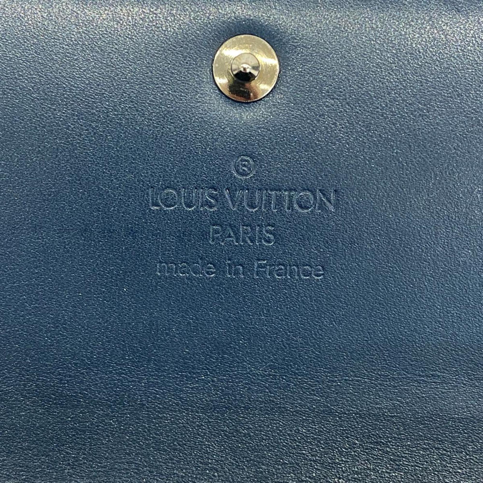 ルイ・ヴィトン(Louis Vuitton) ルイ・ヴィトン 長財布 モノグラム・マット ポルトモネクレディ M65175 ブルーレディース