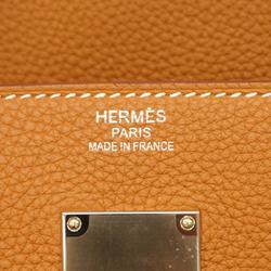 エルメス(Hermes) エルメス ハンドバッグ オータクロア Z刻印 トゴ ゴールド   メンズ レディース