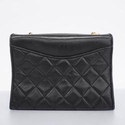 シャネル(Chanel) シャネル ショルダーバッグ マトラッセ チェーンショルダー ラムスキン ブラック   レディース