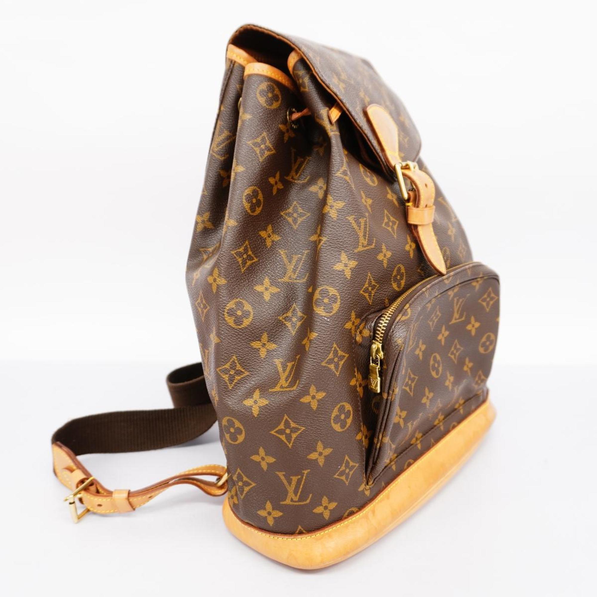 ルイ・ヴィトン(Louis Vuitton) ルイ・ヴィトン リュックサック モノグラム モンスリGM M51135 ブラウンメンズ レディース