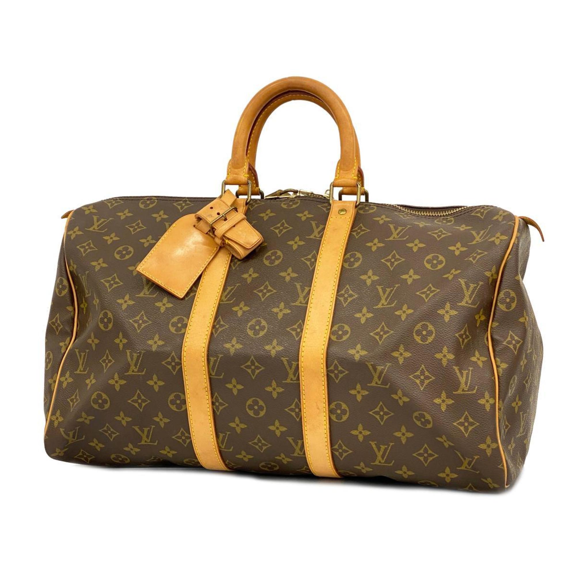 ルイ・ヴィトン(Louis Vuitton) ルイ・ヴィトン ボストンバッグ モノグラム キーポル45 M41428 ブラウンメンズ レディース