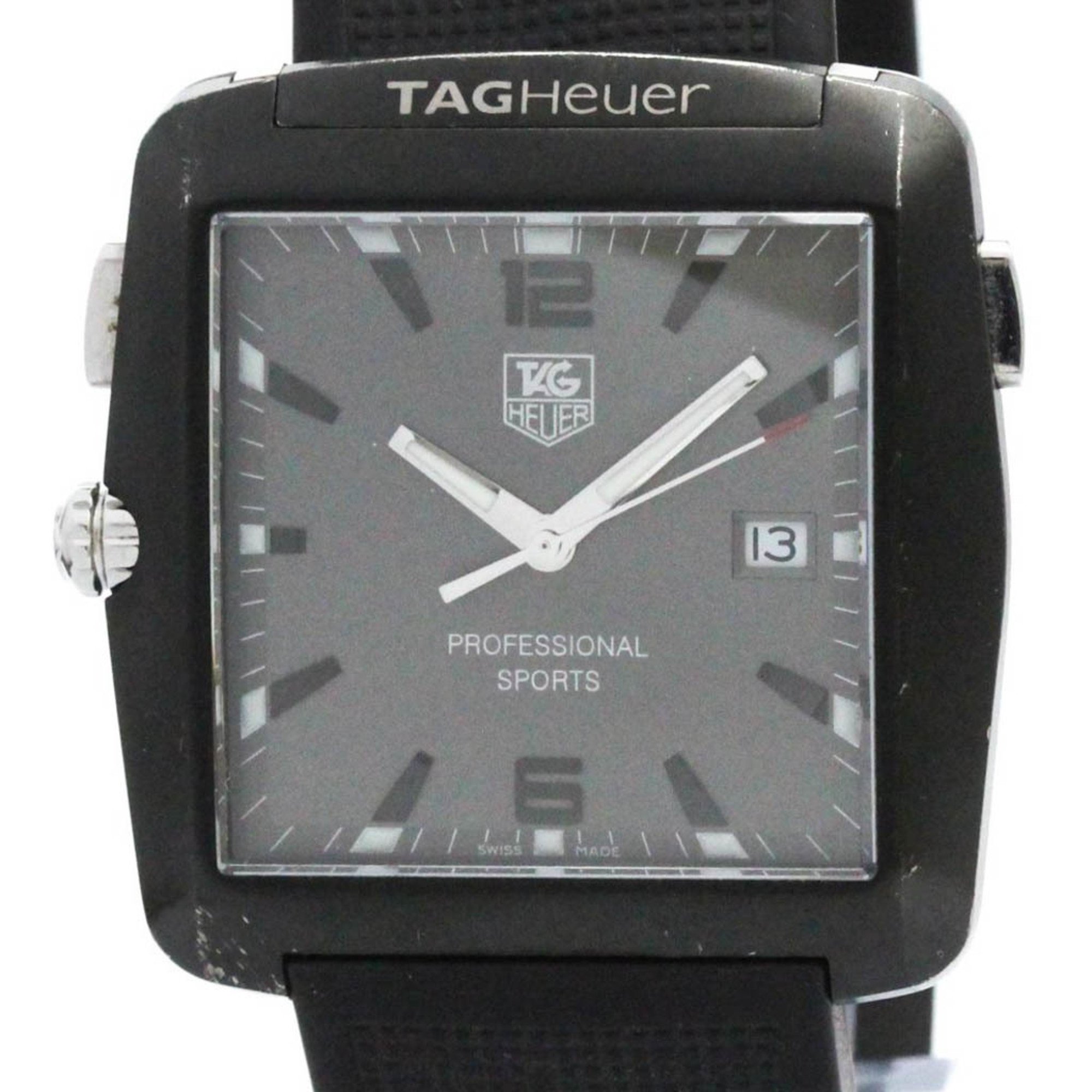 タグホイヤー (TAG HEUER) プロフェッショナル スポーツ ゴルフウォッチ ステンレススチール ラバー クォーツ メンズ 時計 WAE1113 【中古】