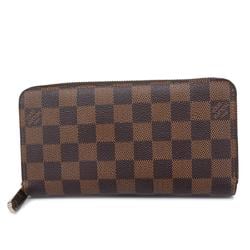 ルイ・ヴィトン(Louis Vuitton) ルイ・ヴィトン 長財布 ダミエ ジッピーウォレット N60015 エベヌメンズ レディース