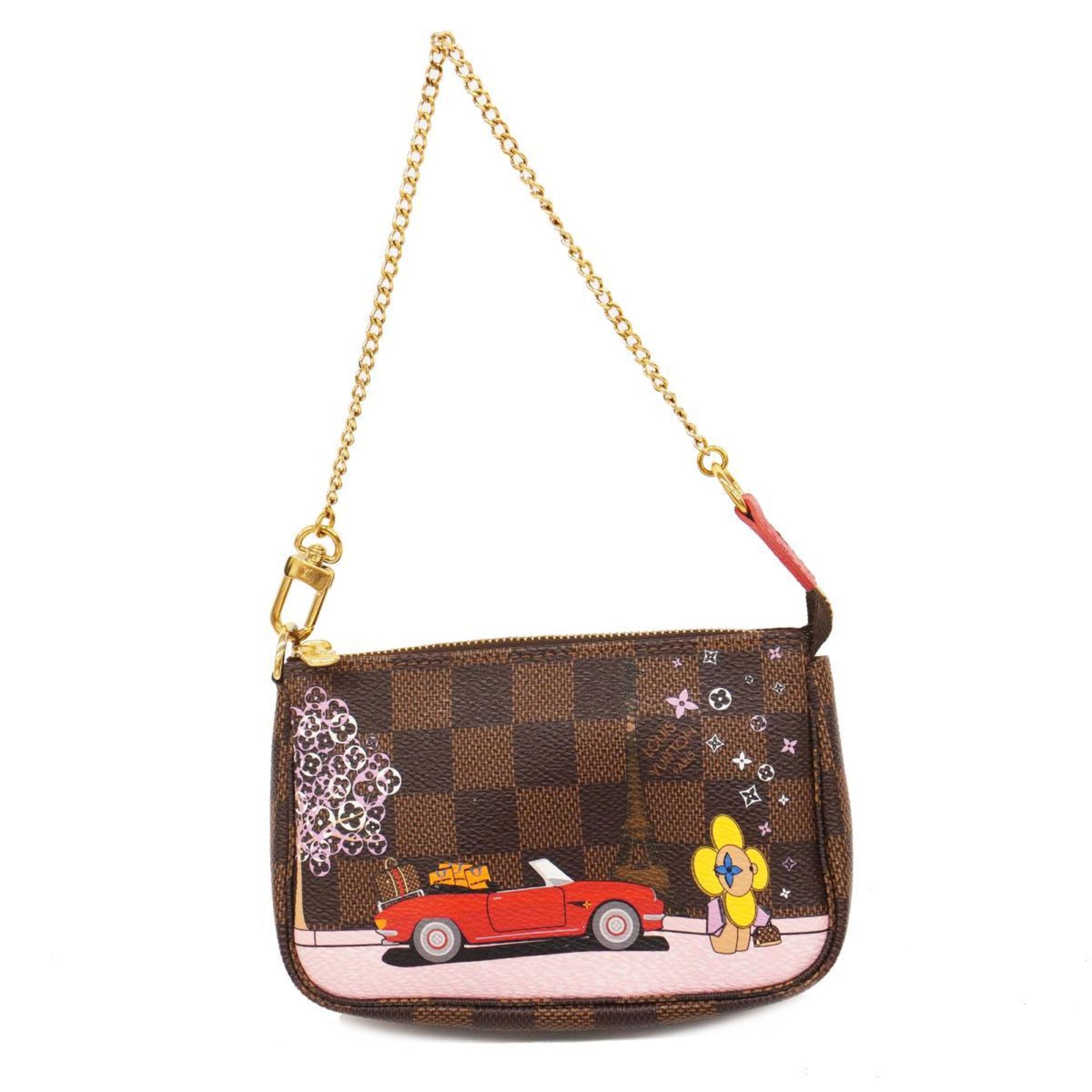 ルイ・ヴィトン(Louis Vuitton) ルイ・ヴィトン ポーチ ダミエ ヴィヴィエンヌ ポシェットアクセソワール N60259 エベヌレディース