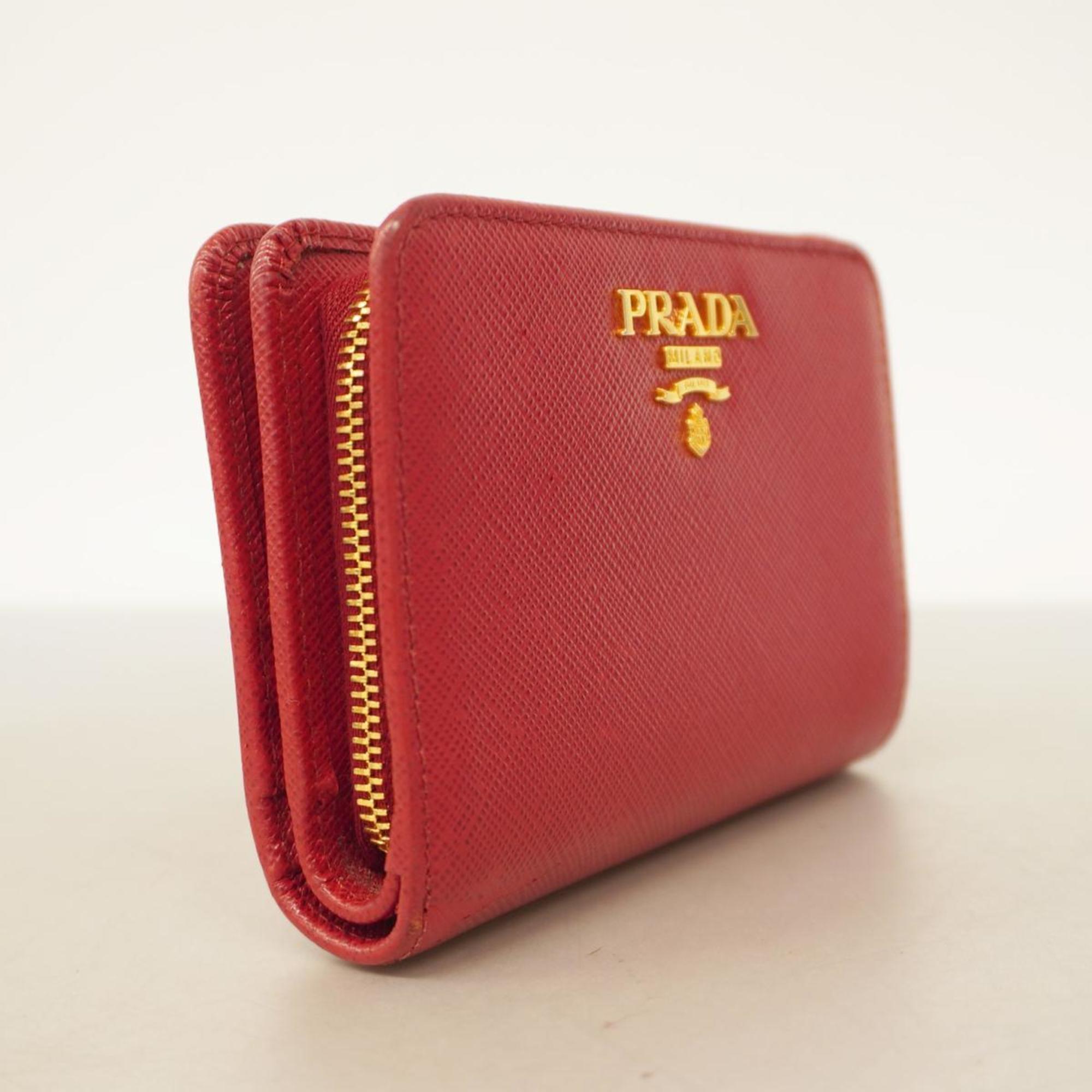 プラダ(Prada) プラダ 財布 サフィアーノ レザー レッド   レディース