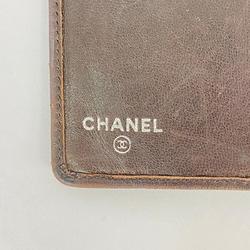 シャネル(Chanel) シャネル 長財布 マドモアゼル ラムスキン ブラウン   レディース