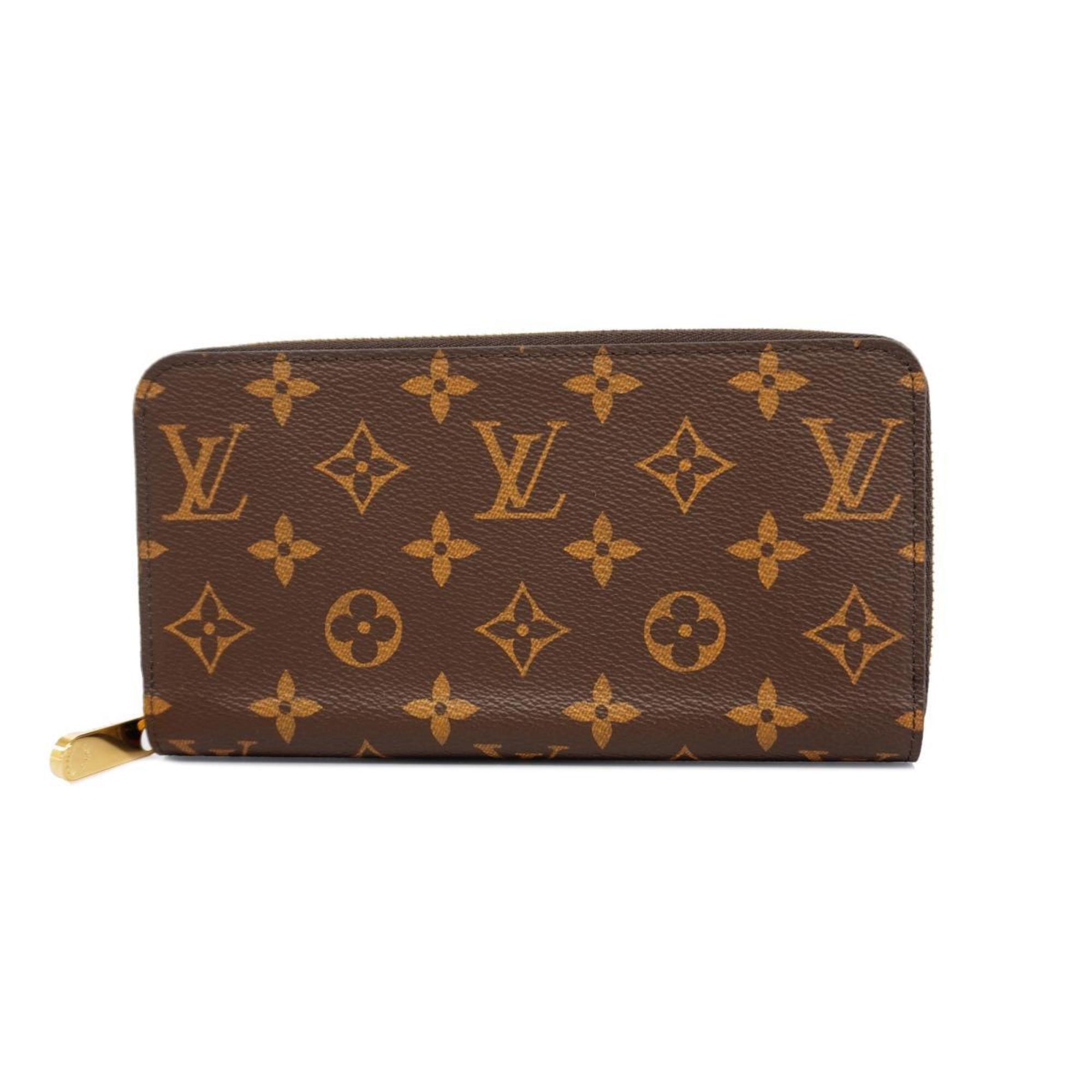 ルイ・ヴィトン(Louis Vuitton) ルイ・ヴィトン 長財布 モノグラム ジッピーウォレット M41895 ブラウン フューシャメンズ レディース