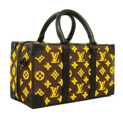 ルイ・ヴィトン(Louis Vuitton) ルイ・ヴィトン ハンドバッグ モノグラム・タフタージュ スピーディソフトトランク M45025 ブラウン イエローレディース