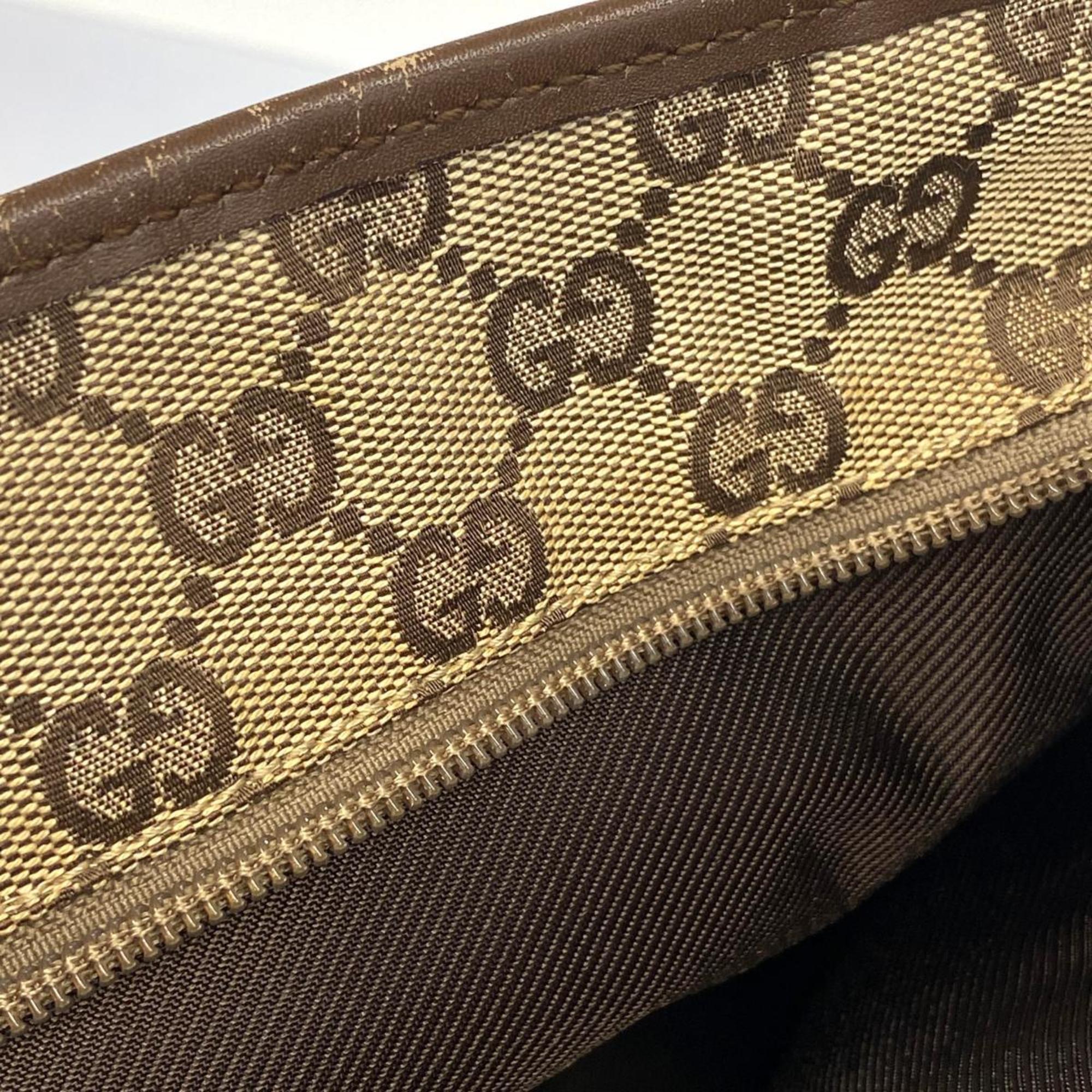 グッチ(Gucci) グッチ トートバッグ GGキャンバス 28893 キャンバス レザー ブラウン  レディース