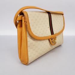 グッチ(Gucci) グッチ ショルダーバッグ マイクロGG 30 01 4911  アイボリー ライトブラウン   レディース