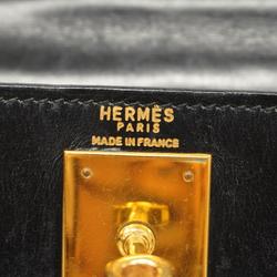 エルメス(Hermes) エルメス ハンドバッグ ケリー28 〇H刻印 ボックスカーフ ブラック   レディース