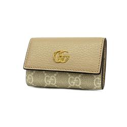 グッチ(Gucci) グッチ キーケース GGマーモント GGスプリーム 456118  レザー ベージュ   レディース