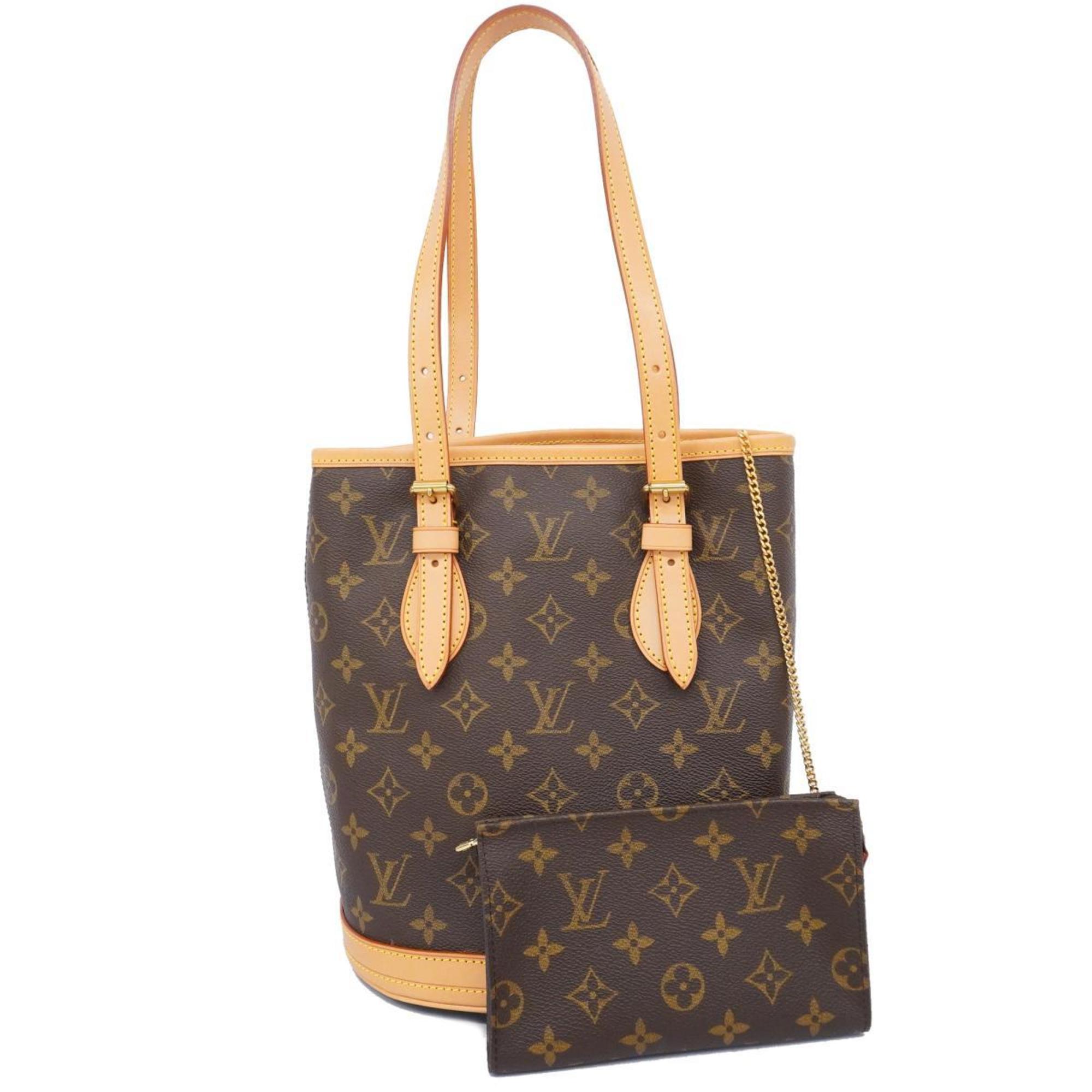 ルイ・ヴィトン(Louis Vuitton) ルイ・ヴィトン トートバッグ モノグラム バケットPM M42238 ブラウンレディース